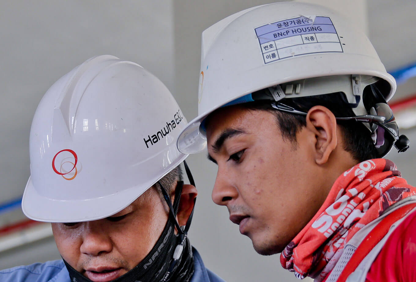 Fotografía a color equipo de protección para la cabeza