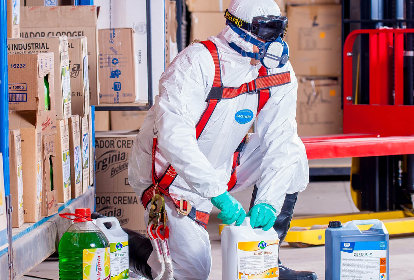 Fotografía a color equipo de protección al cuerpo