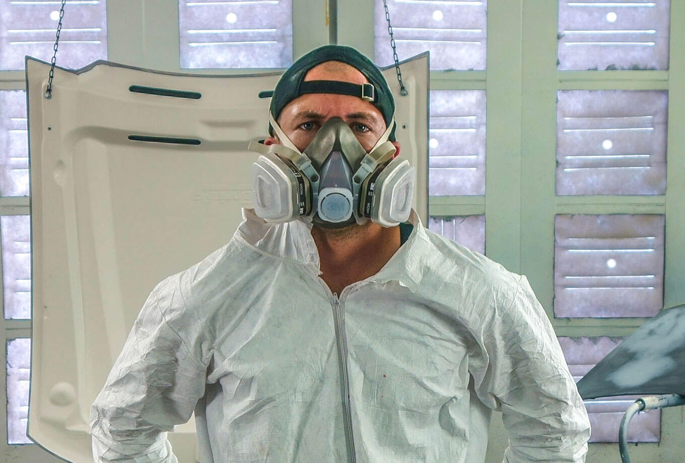 Fotografía a color equipo de protección respiratoria